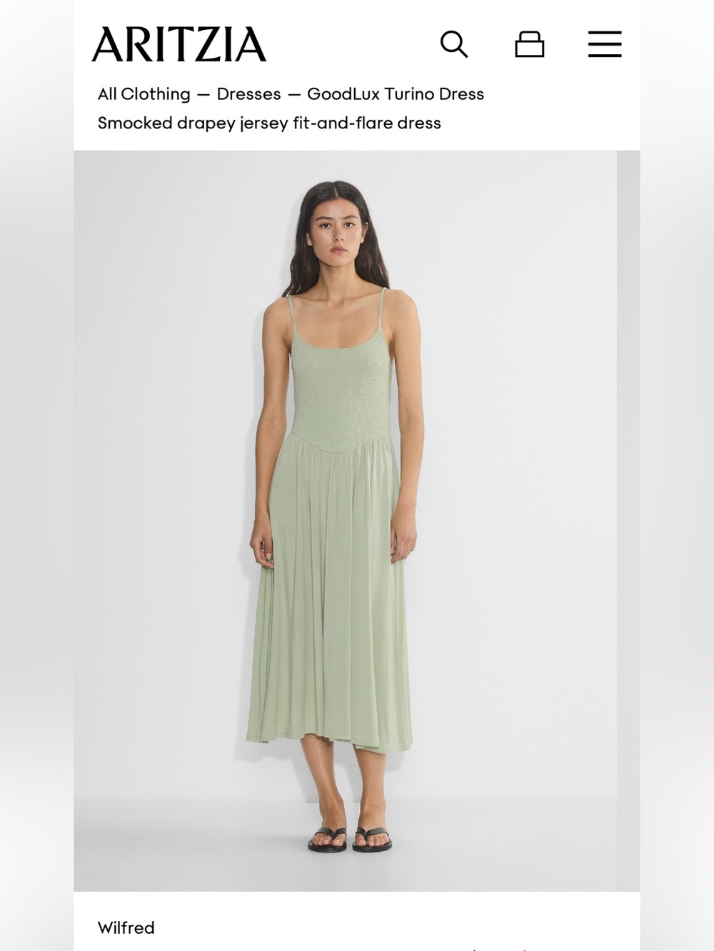 NWT ARITZIA MIDI DRESS